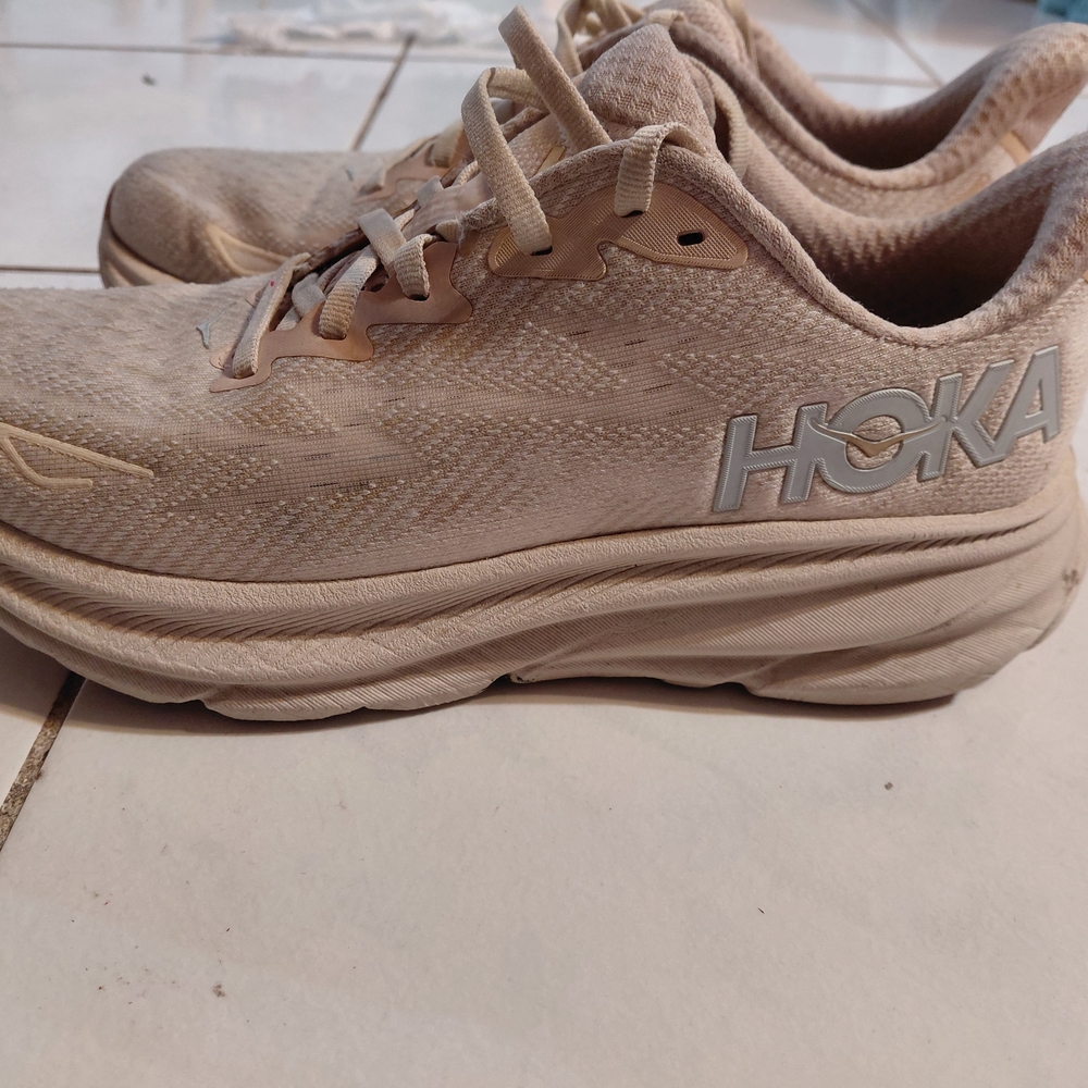 Hoka Women's Beige Athletic Shoes